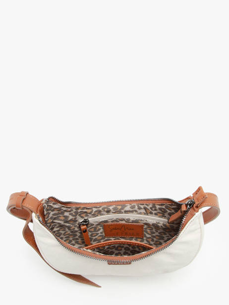 Schoudertas S Sosoomao Katoen En Leder Etrier Bruin sosoomao coton ECSC057S ander zicht 3