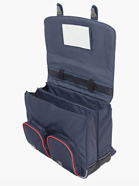 Boekentas 2 Compartimenten Tann's Rood les fantaisies g 41125 ander zicht 2