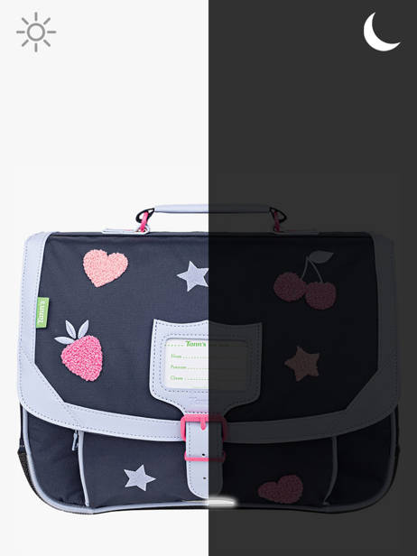 Boekentas 2 Compartimenten Tann's Blauw les fantaisies f 38249 ander zicht 6