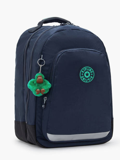 Rugzak 2 Compartimenten Kipling Blauw back to school KI4053 ander zicht 2