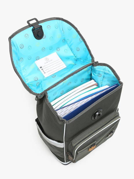 Rugzak Ergomaxx 2 Compartimenten Jeune premier Groen daydream boys B ander zicht 3