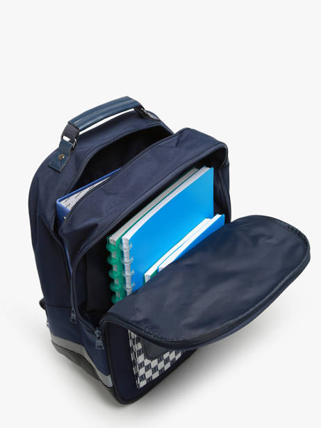 Rugzak 2 Compartimenten Tann's Blauw les fantaisies g 74252 ander zicht 3