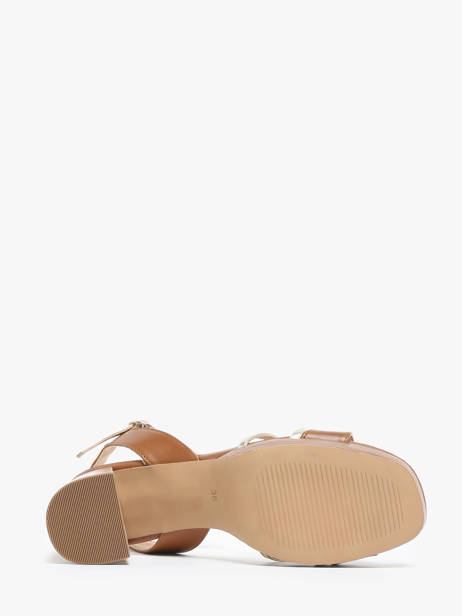 Sandalen Met Hak Uit Leder Les tropeziennes Bruin women LIMONA ander zicht 4