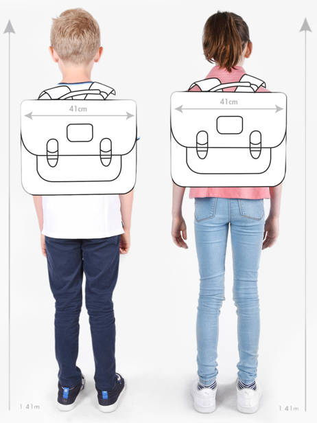 Boekentas 2 Compartimenten Tann's Veelkleurig les fantaisies f 41262 ander zicht 1