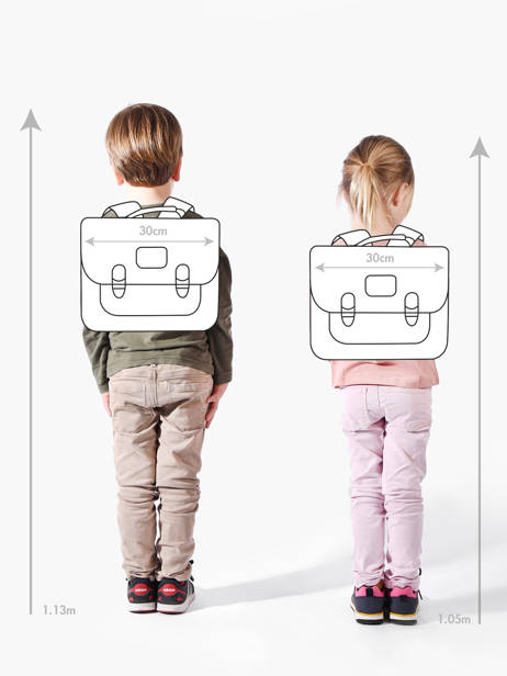 Boekentas 1 Compartiment Kidzroom Roze lisbon secret garden 4036 ander zicht 1