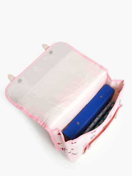 Boekentas 1 Compartiment Kidzroom Roze lisbon secret garden 4036 ander zicht 3