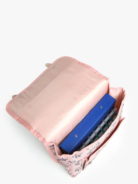 Boekentas 1 Compartiment Kidzroom Roze lisbon beasties 4044 ander zicht 3