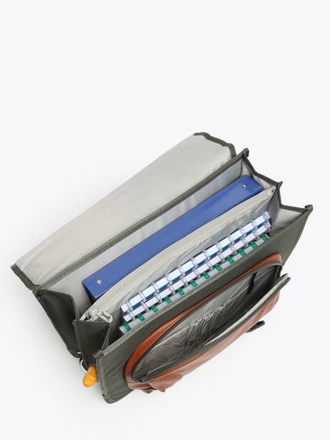 Boekentas Stones and bones Groen boys B ander zicht 3