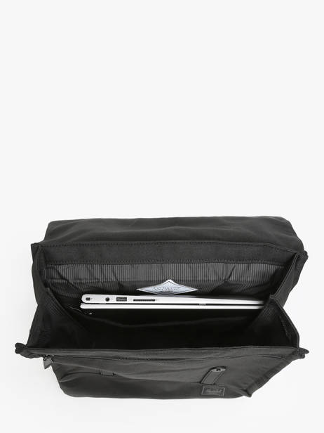 Rugzak 1 Compartiment Herschel Zwart classics 11404 ander zicht 2