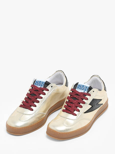 Sneakers Risy Uit Leder Semerdjian Goud women RISY178 ander zicht 2