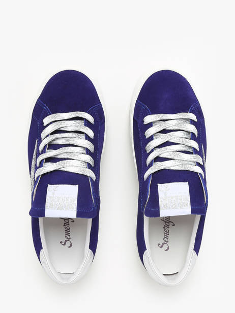 Sneakers Maya Uit Leder Semerdjian Blauw women MAYA668 ander zicht 4