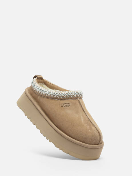 Pantoffels Met Platformzool Tazz Uit Leder Ugg Beige women 1122553 ander zicht 2