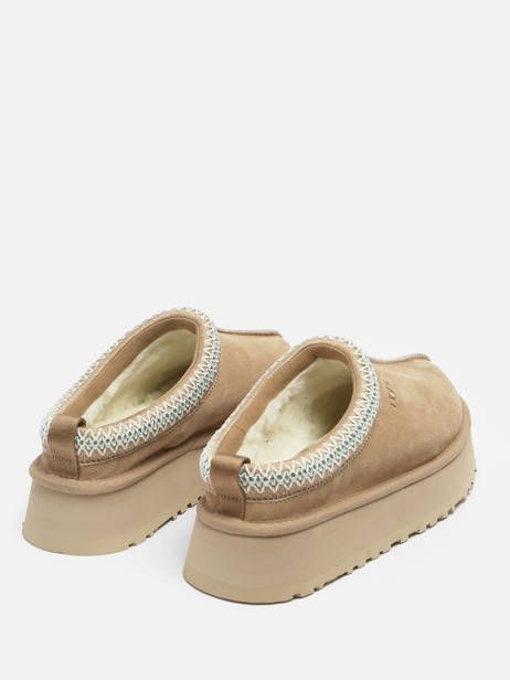 Pantoffels Met Platformzool Tazz Uit Leder Ugg Beige women 1122553 ander zicht 4