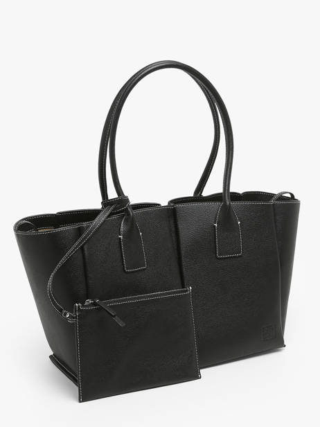 Schoudertas Elena Leder Le tanneur Zwart elena TELE1670 ander zicht 2