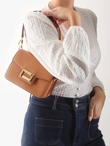 Cross Body Tas Angele Leder Lancel Bruin angele A13147 ander zicht 1