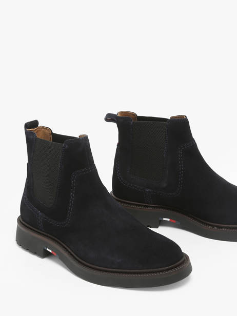 Chelsea Boots Uit Leder Tommy hilfiger Blauw men 5104DW5 ander zicht 1