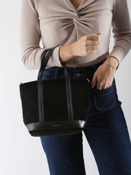 Cross Body Tas Cabas Fluweel Vanessa bruno Bruin cabas 42V40435 ander zicht 1