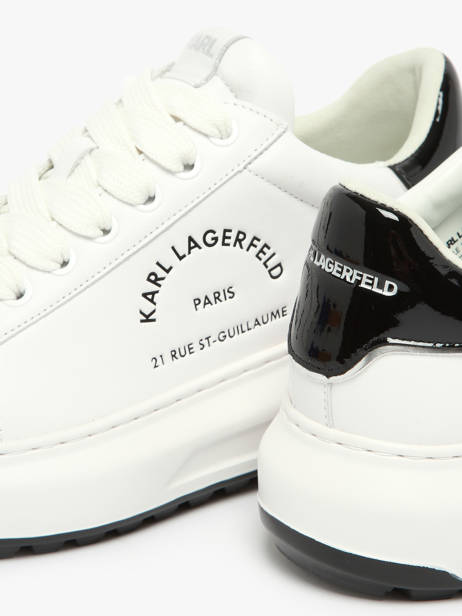 Sneakers Kapri Maison Uit Leder Karl lagerfeld Wit men KL57538 ander zicht 2