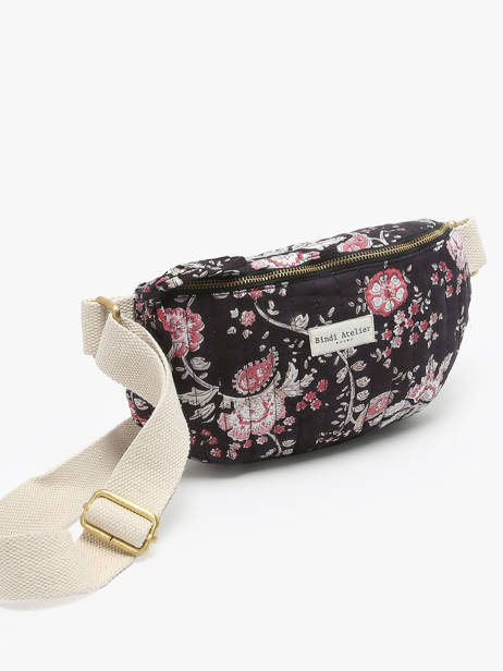 Heuptasje Bindi atelier Zwart floral CREAMYGI ander zicht 2