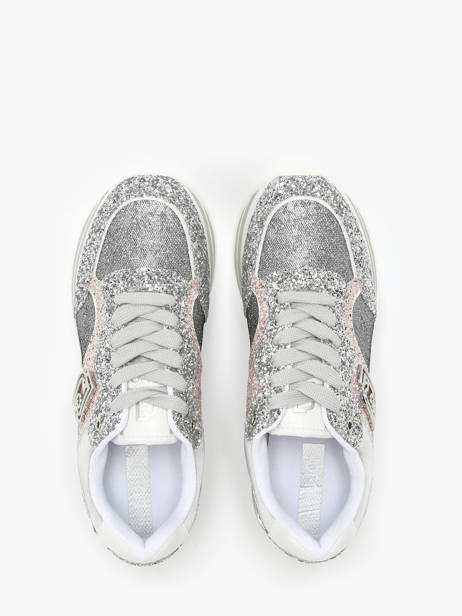 Sneakers Maxi Wonder 73 Liu jo Zilver women BA5015TX ander zicht 4