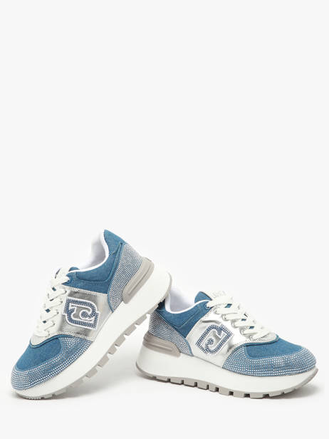 Sneakers Amazing 33 Uit Leder Liu jo Blauw women BA5051PX ander zicht 3