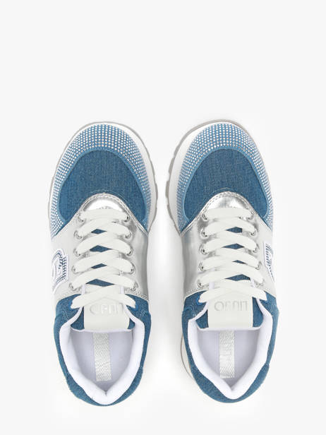 Sneakers Amazing 33 Uit Leder Liu jo Blauw women BA5051PX ander zicht 4