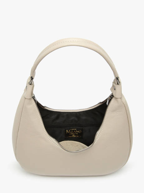 Schoudertas Caviar Leder Milano Beige caviar CA24121 ander zicht 3