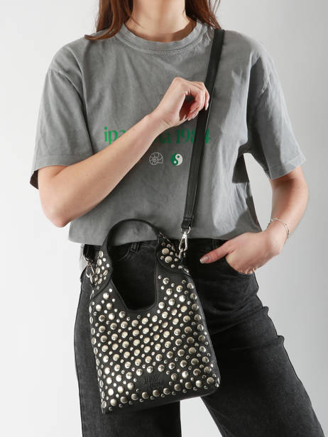 Cross Body Tas Memphis Leder Basilic pepper Zwart memphis BMEM2S ander zicht 1