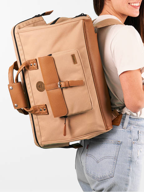 Reistas Voor Cabine Rugzak Travel Cabaia Beige travel DUFFV2 ander zicht 1