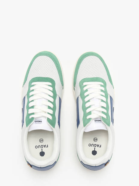 Sneakers Hazel Uit Leder Faguo Wit men 25CG3204 ander zicht 3