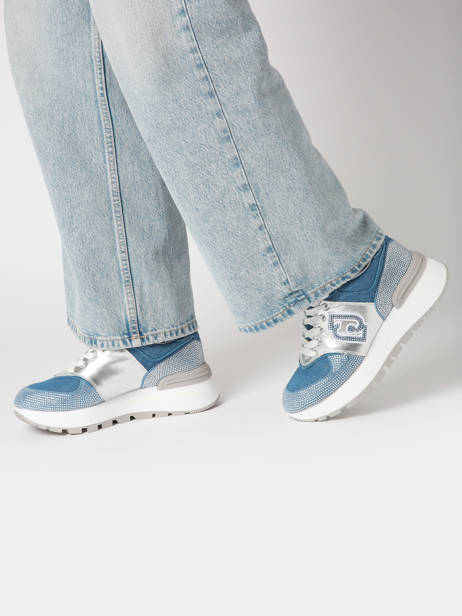 Sneakers Amazing 33 Uit Leder Liu jo Blauw women BA5051PX ander zicht 1