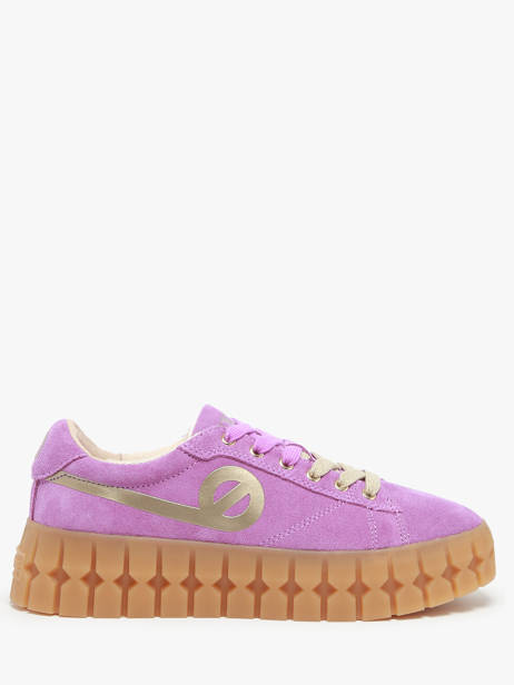 Sneakers Play Uit Leder No name Violet women PLVS0440