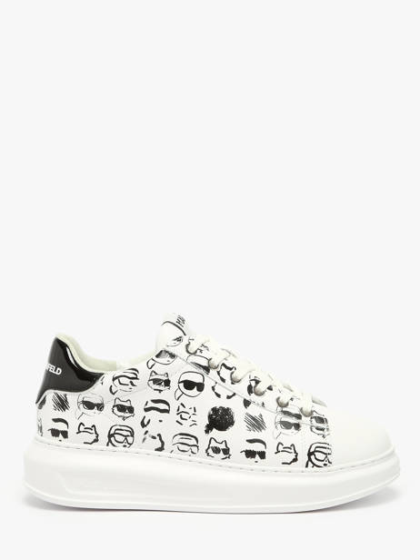 Sneakers Kapri Twin Nft Uit Leder Karl lagerfeld Wit women KL62512T