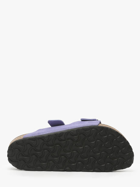 Slippers Arizona Uit Leder Birkenstock Violet women 1029218 ander zicht 4