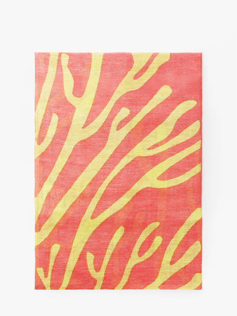 Sjaal Coral Linnen 100x100cm Biba Rood accessoires RI255A