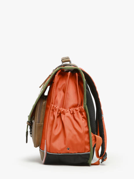 Boekentas 3 Compartimenten Cameleon Oranje vintage urban PBVBCA41 ander zicht 2
