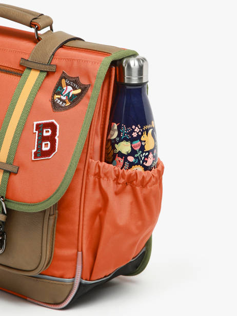 Boekentas 3 Compartimenten Cameleon Oranje vintage urban PBVBCA41 ander zicht 5