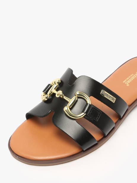 Slippers Hamia Uit Leder Les tropeziennes Zwart women HAMIA ander zicht 2