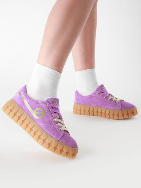 Sneakers Play Uit Leder No name Violet women PLVS0440 ander zicht 1