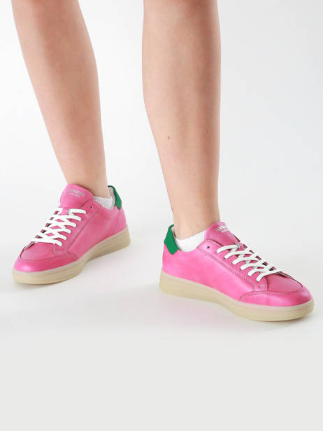 Sneakers Uit Leder Remonte Roze women 31 ander zicht 1