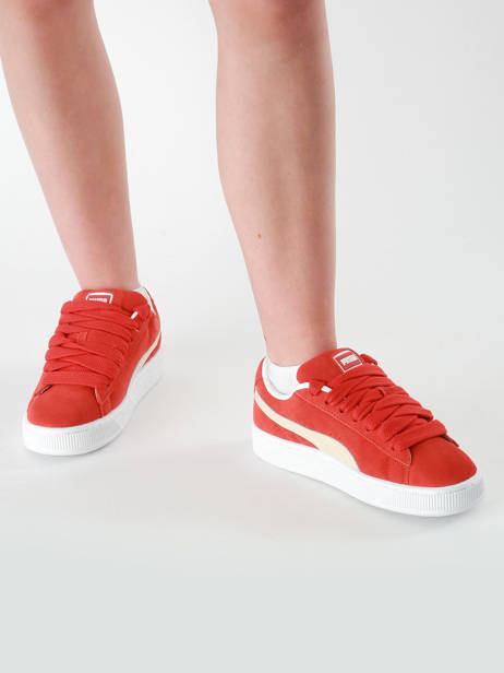 Sneakers Suede Xl Uit Leder Puma Rood women 39520552 ander zicht 1