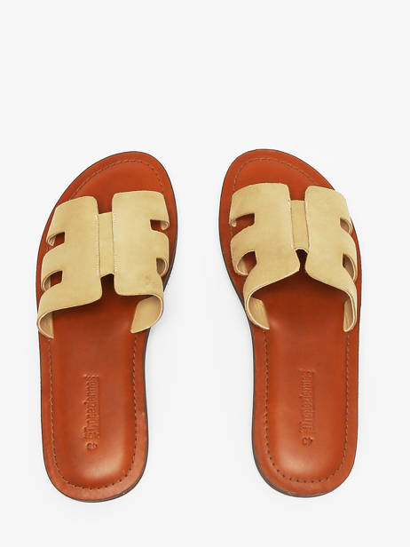 Slippers Emia Suede Uit Leder Les tropeziennes Beige men EMIASUED ander zicht 3