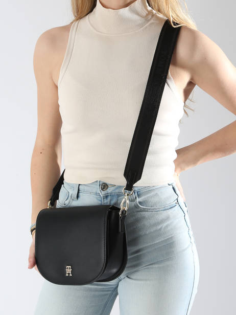 Cross Body Tas Th Logotape Tommy hilfiger Bruin th logotape AW17184 ander zicht 1