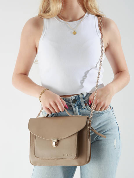Cross Body Tas La Suite Leder Paul marius Beige la suite GEOR2SUI ander zicht 1