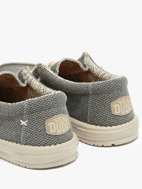 Mocassins Wally Braided Hey dude Groen men 4003 ander zicht 2