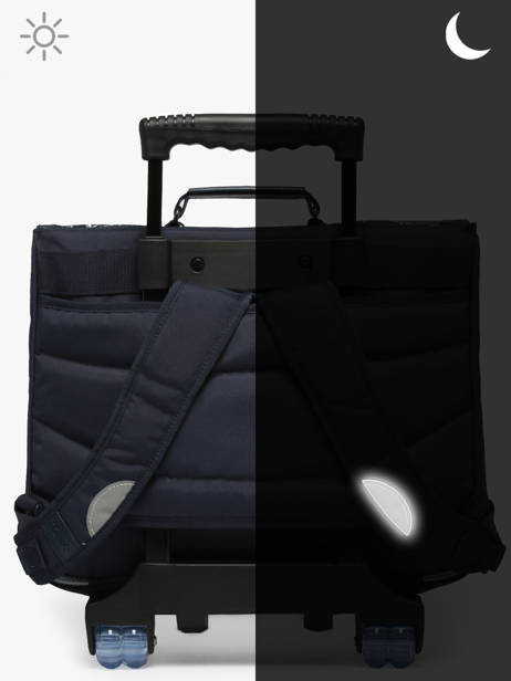 Boekentas Op Wieltjes 2 Compartimenten Tann's Blauw les fantaisies g 43142 ander zicht 6