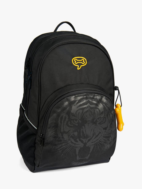 Rugzak Aspen 3.0 Boys Stones and bones Zwart boys B ander zicht 2