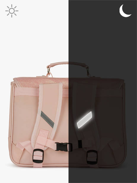 Boekentas 1 Compartiment Caramel et cie Roze boheme FI ander zicht 5