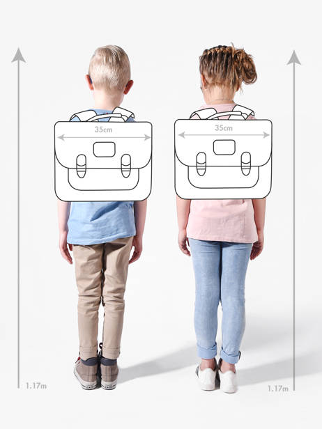 Boekentas Tann's Blauw les fantaisies g 45272 ander zicht 1