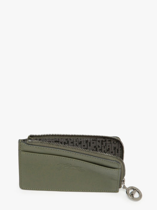 Longchamp Le foulonné Kredietkaarthouder Groen